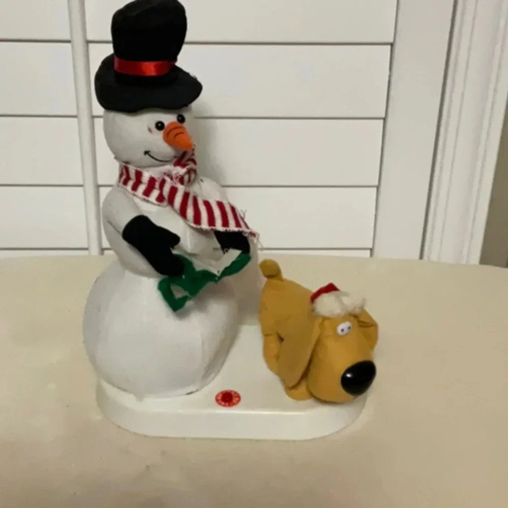 Snowman &Dog
